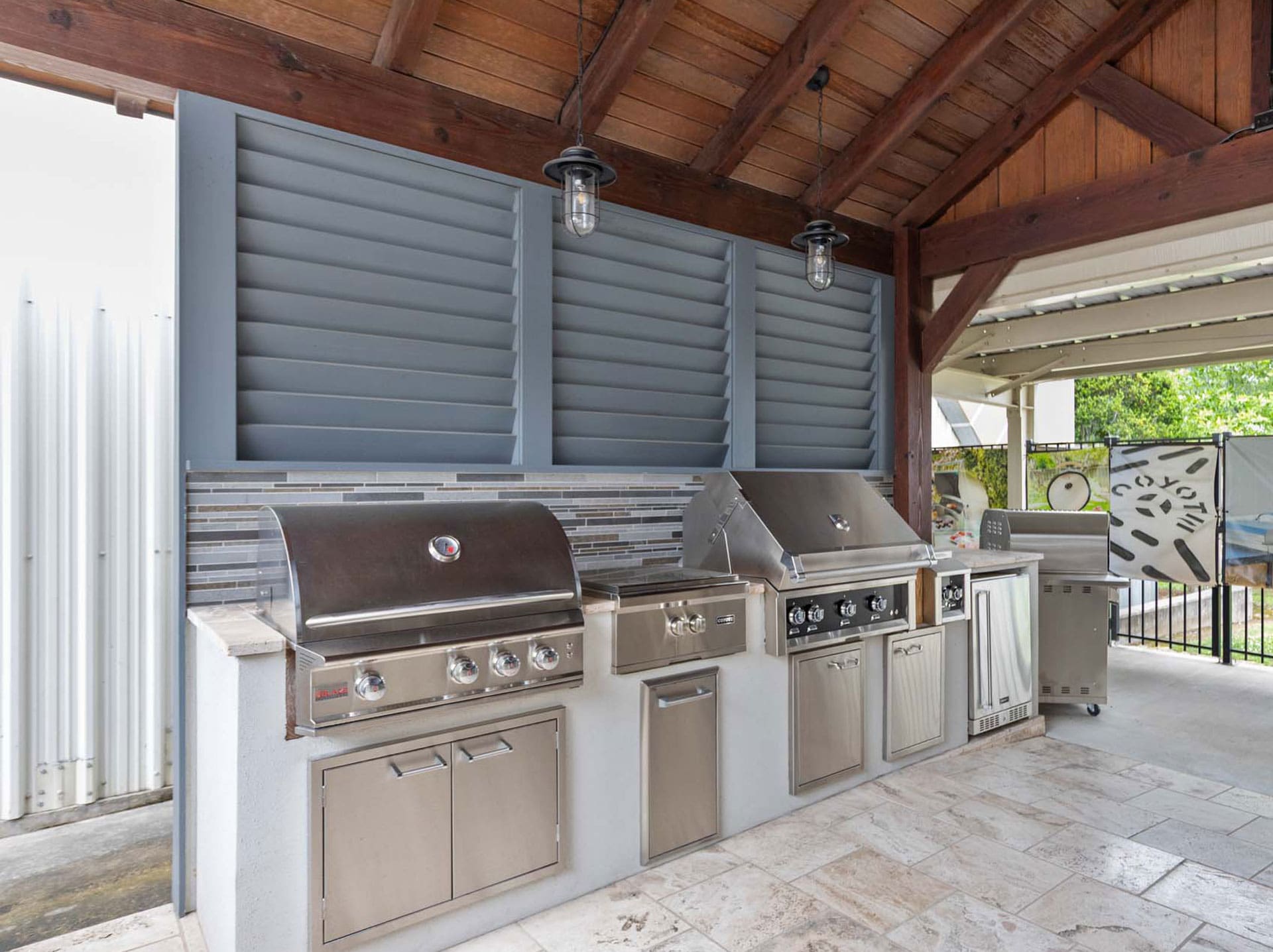 Facets of Lafayette Kitchen and Bath showroom gass grills